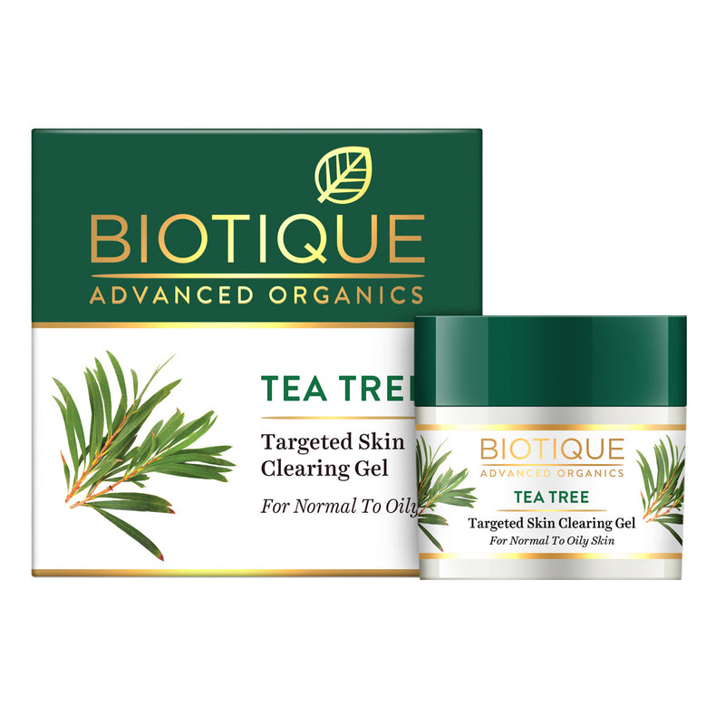 Biotique Tea Tree targetted skin clearing gel, 15g (N24) - Buy from Indicrest