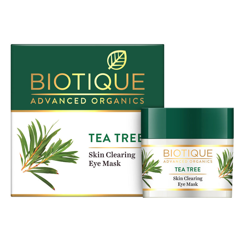 Biotique Tea Tree skin clearing eye mask, 15g - Buy from Indicrest