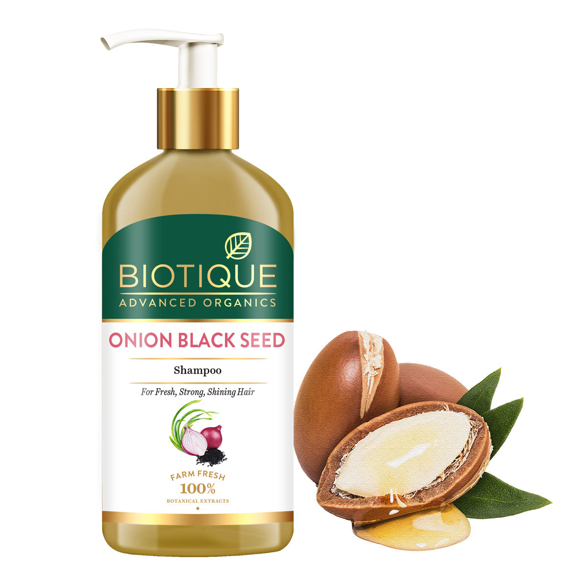 Biotique Onion black seed shampoo, 300ml - Image 2 - Buy from Indicrest