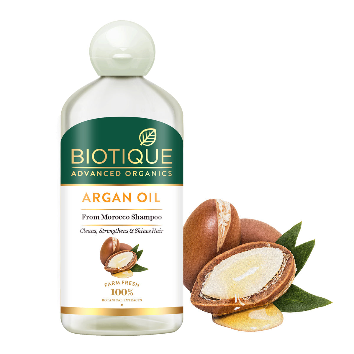 Biotique Argan oil from Morocco shampoo, 300ml - Image 2 - Buy from Indicrest
