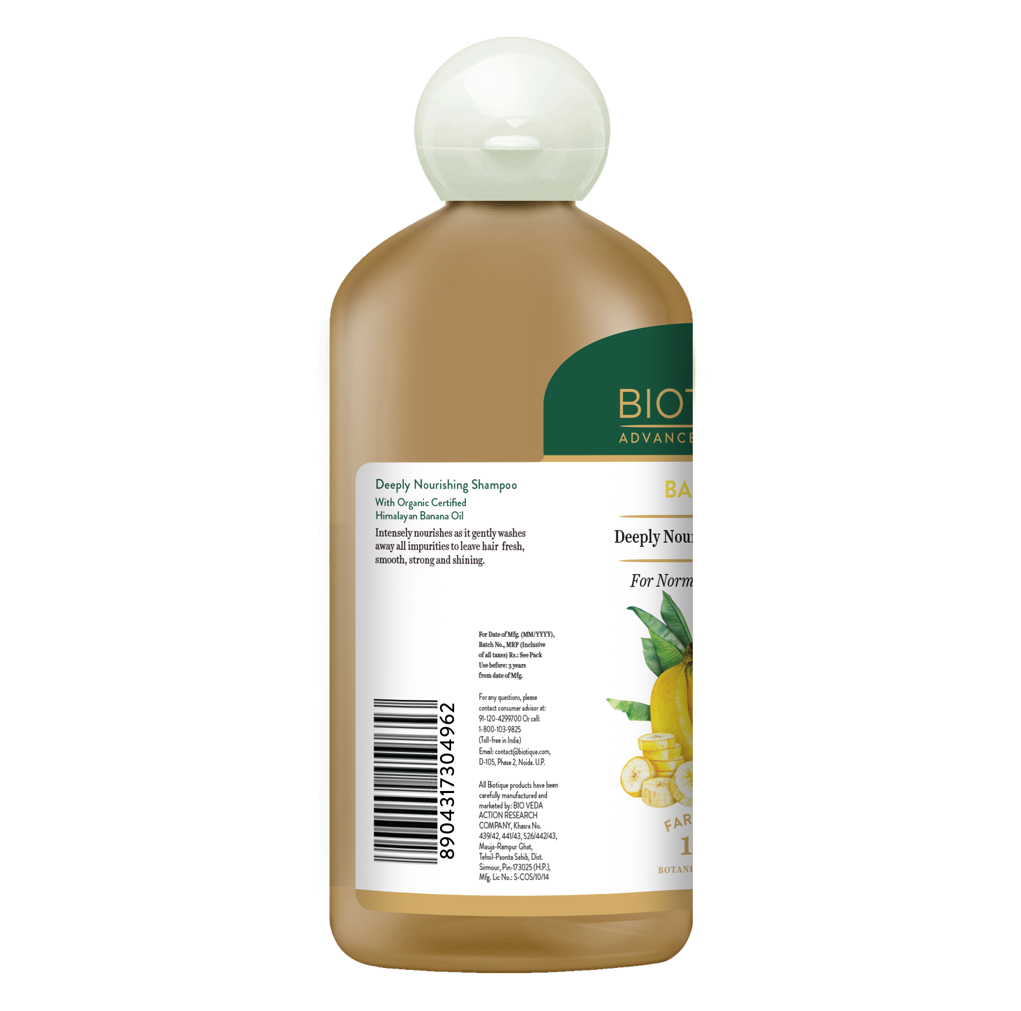 Biotique Banana deeply nourishing shampoo 300ml - Image 3 - Buy from Indicrest