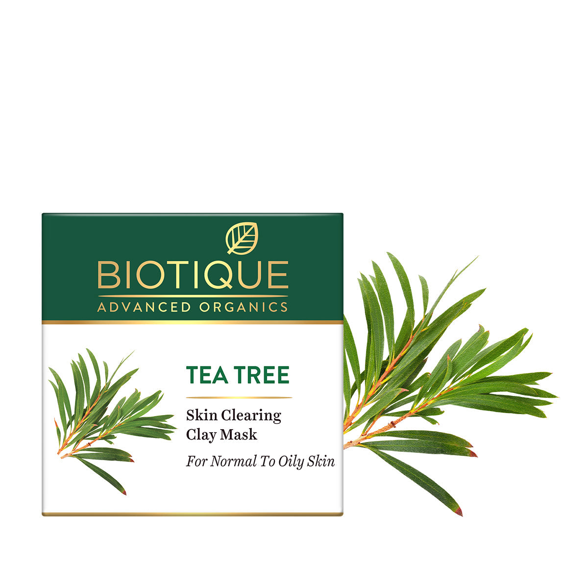 Biotique Tea Tree skin clearing clay mask, 70g - Image 3 - Buy from Indicrest