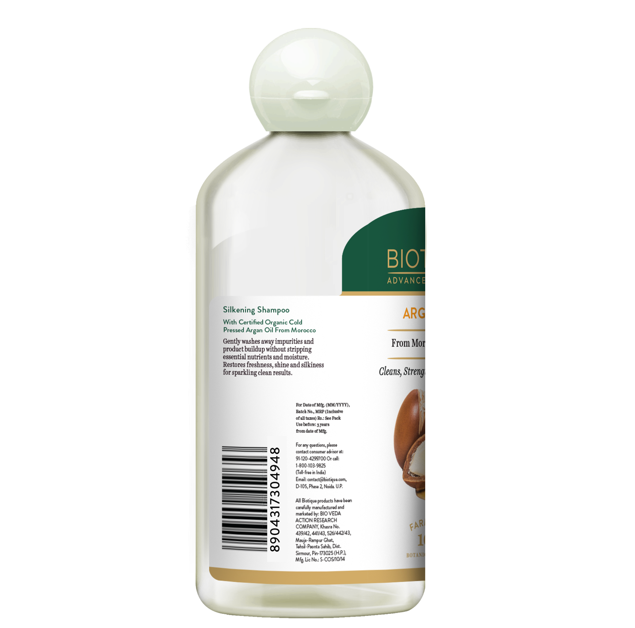 Biotique Argan oil from Morocco shampoo, 300ml - Image 3 - Buy from Indicrest