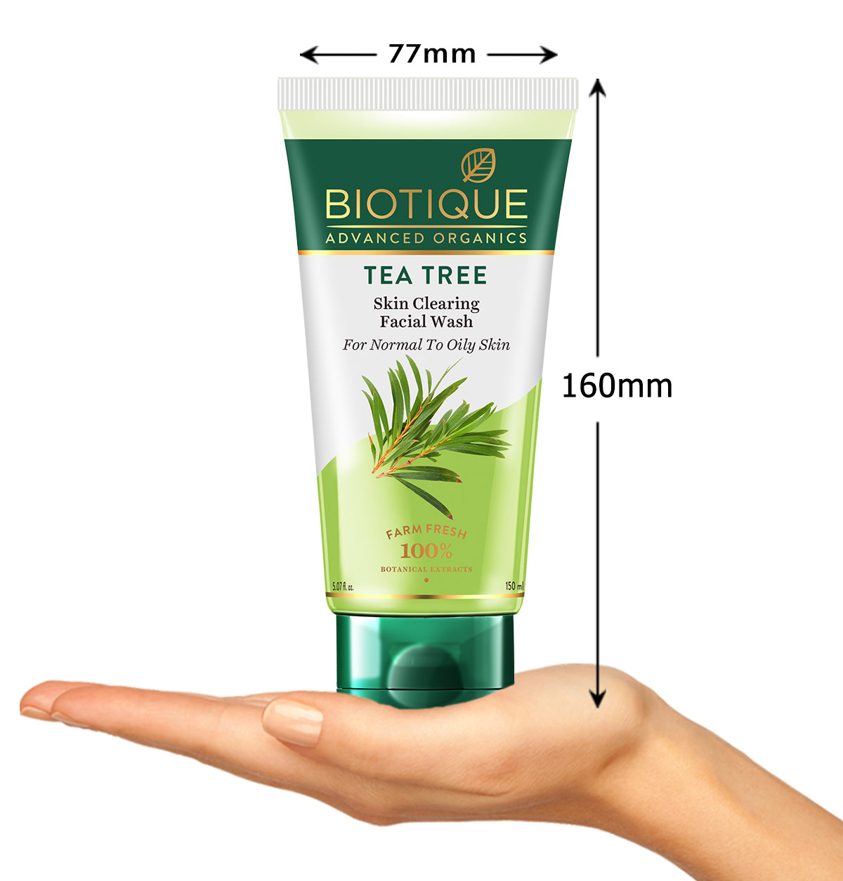 Biotique Tea Tree Skin Clearing facial wash, 150ml - Image 3 - Buy from Indicrest