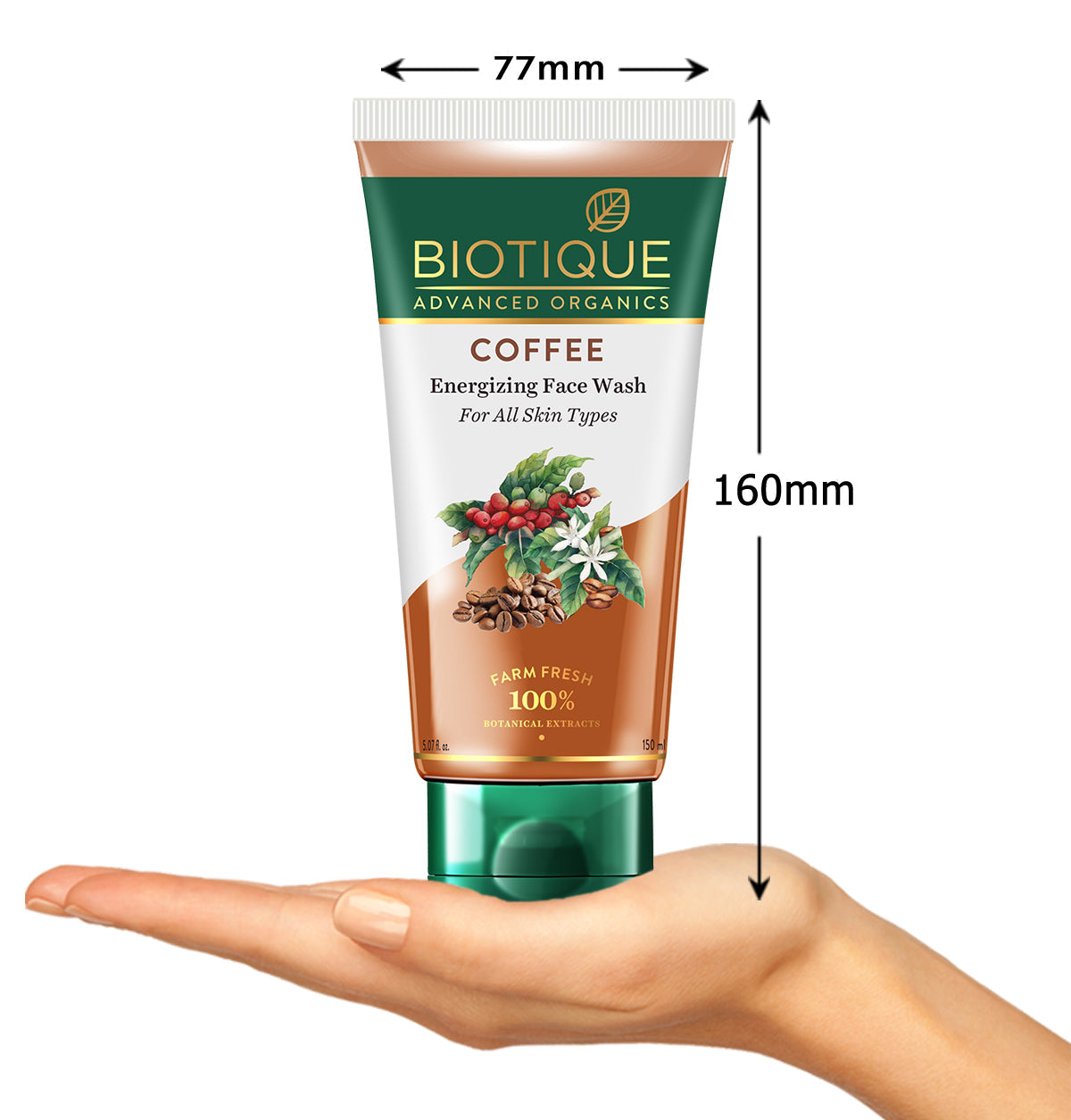 Biotique Coffee Energizing face wash, 150ml - Image 4 - Buy from Indicrest