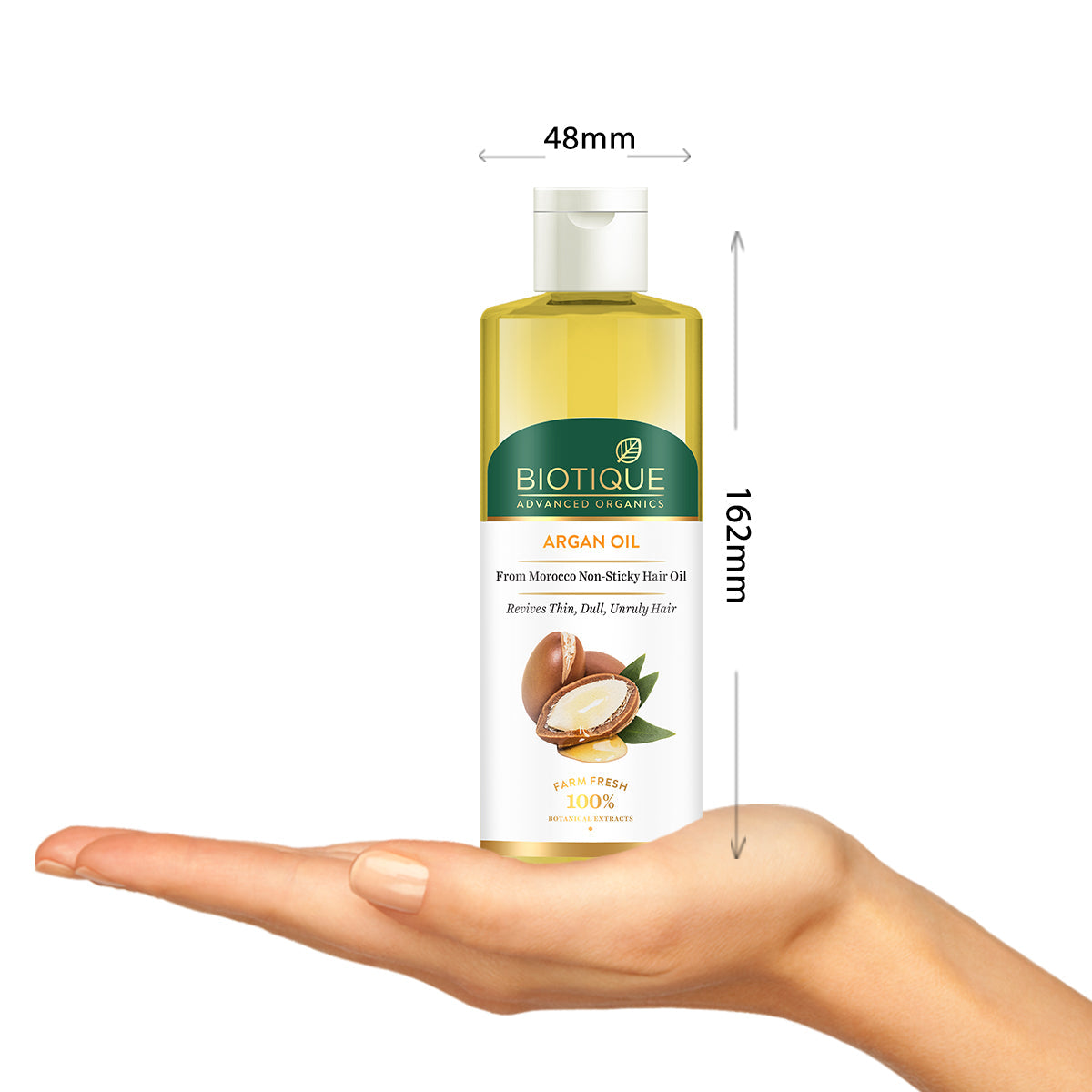 Biotique Argan oil from morocco Non Sticky Hair oil, 200ml - Image 3 - Buy from Indicrest