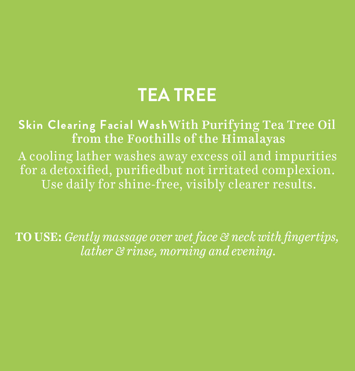 Biotique Tea Tree Skin Clearing facial wash, 150ml - Image 4 - Buy from Indicrest