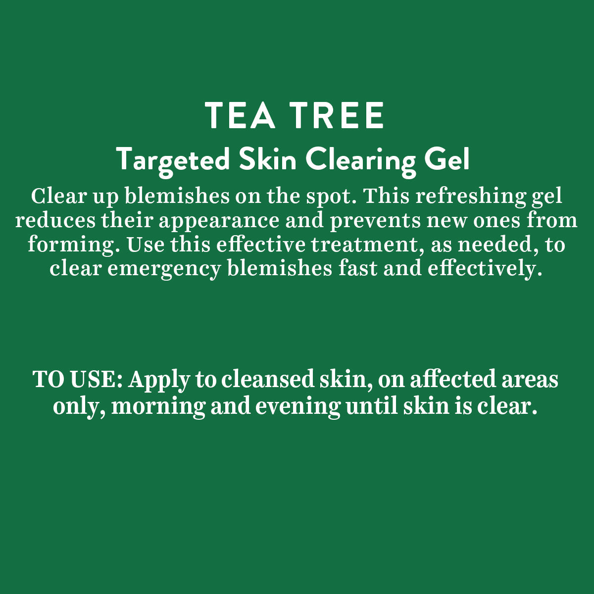 Biotique Tea Tree targetted skin clearing gel, 15g (N24) - Image 5 - Buy from Indicrest