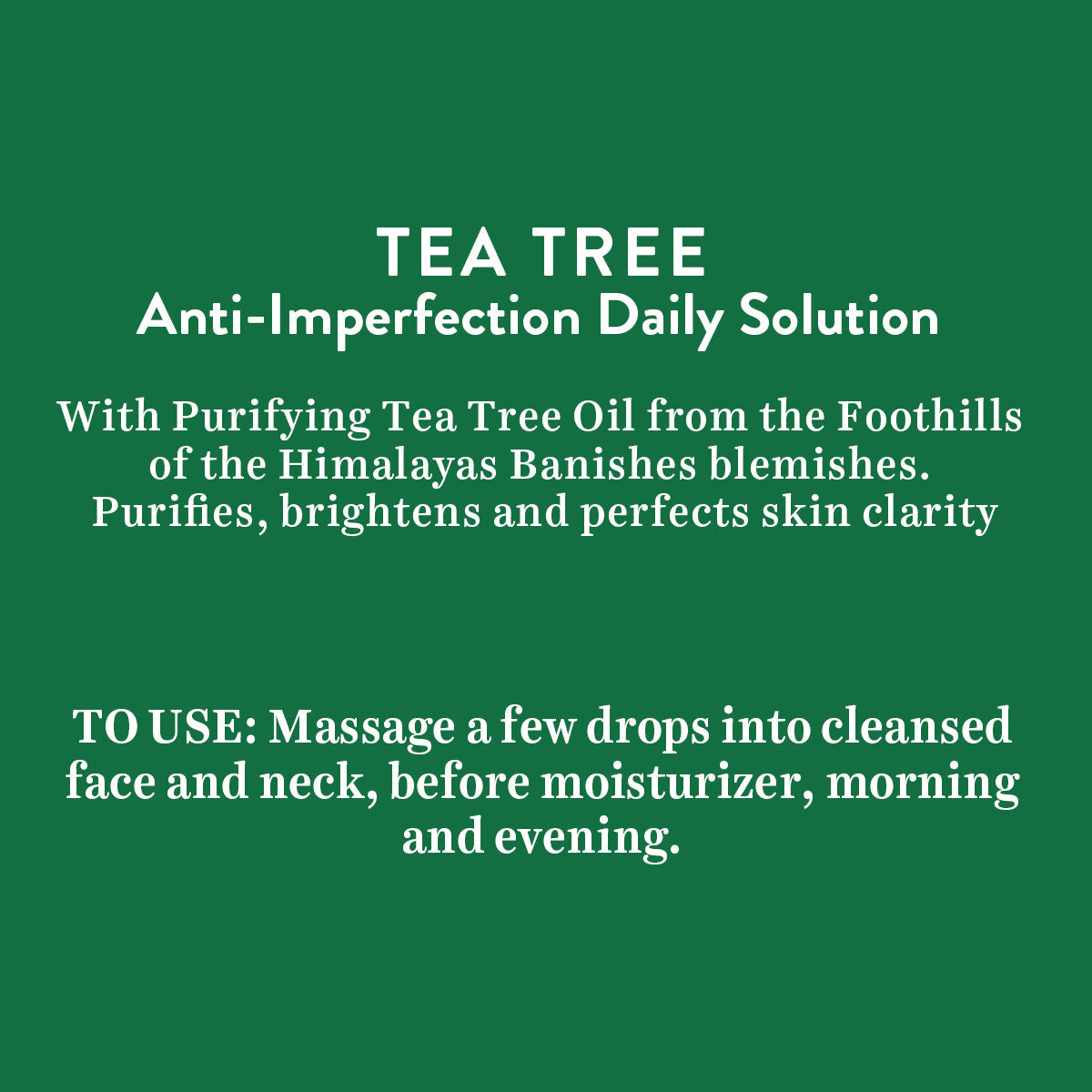Biotique Tea Tree anti imperfection daily solution, 30ml - Image 5 - Buy from Indicrest