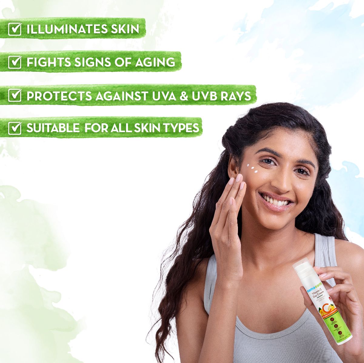 Mamaearth Vitamin C Day Cream with Vitamin C and SPF 20 for Skin Illumination, 50g - Image 2 - Buy from Indicrest
