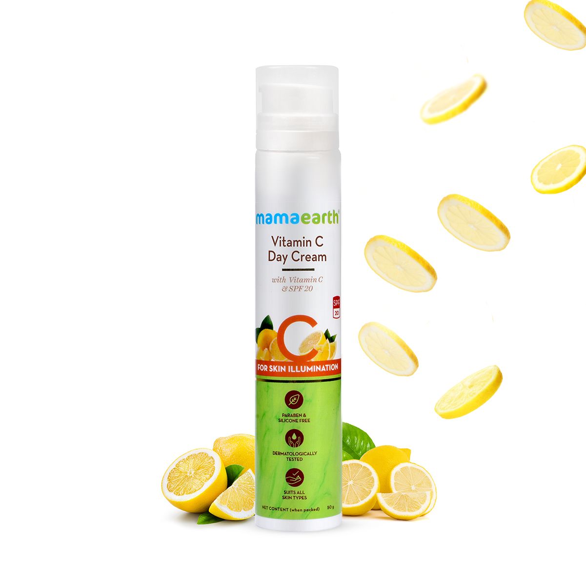Mamaearth Vitamin C Day Cream with Vitamin C and SPF 20 for Skin Illumination, 50g - Buy from Indicrest