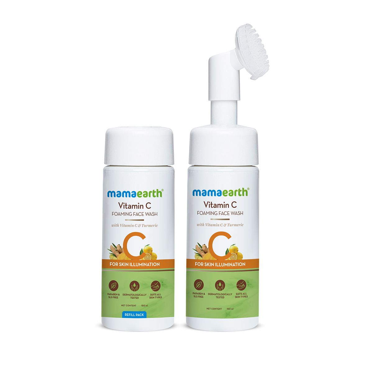 Mamaearth Vitamin C Foaming Face Wash Combo Pack with Refill, 150ml + 150ml - Image 8 - Buy from Indicrest