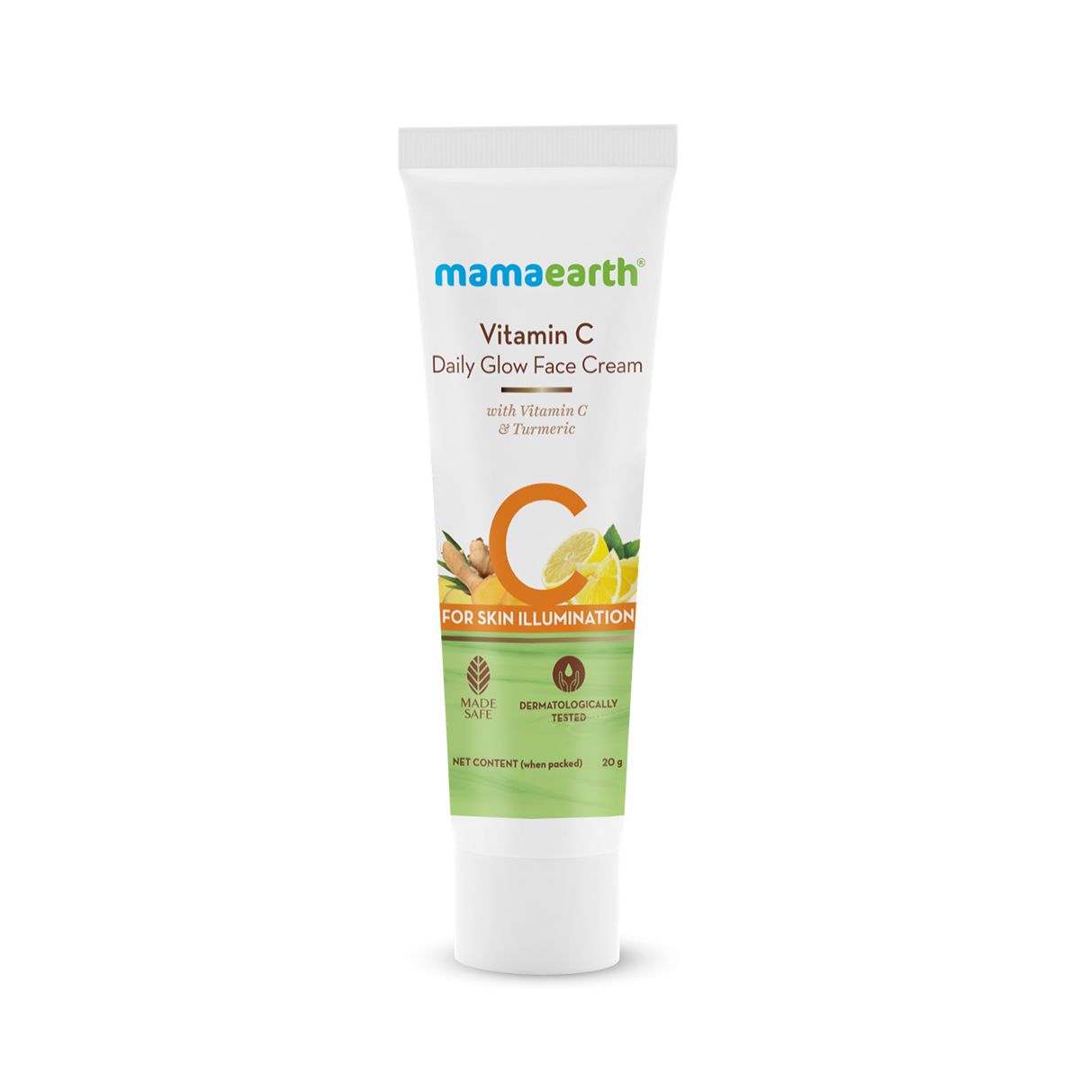 Mamaearth Vitamin C Daily Glow Face Cream With Vitamin C & Turmeric for Skin Illumination, 20g - Image 8 - Buy from Indicrest
