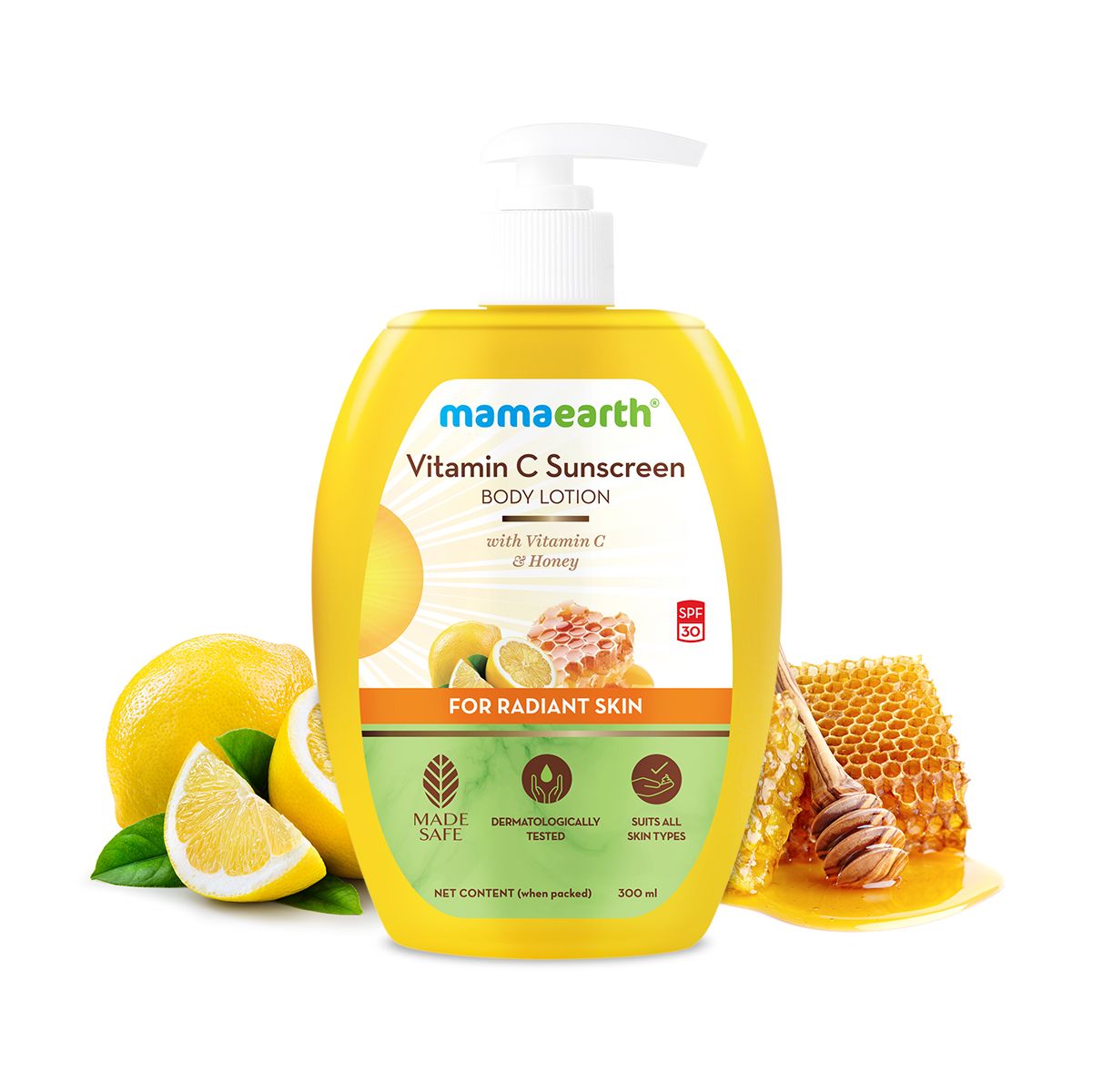 Mamaearth Sunscreen Body Lotion with SPF 30, 300ml | Vitamin C - Buy from Indicrest