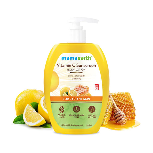 Mamaearth Sunscreen Body Lotion with SPF 30, 300ml | Vitamin C - Buy from Indicrest
