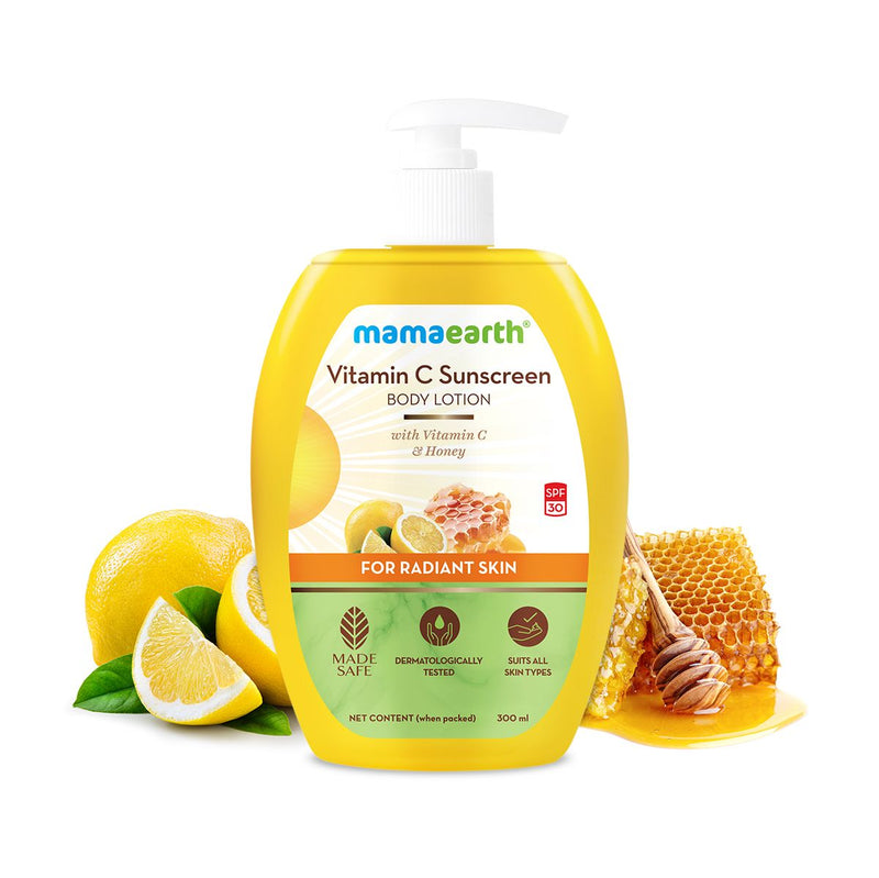 Mamaearth Sunscreen Body Lotion with SPF 30, 300ml | Vitamin C - Buy from Indicrest