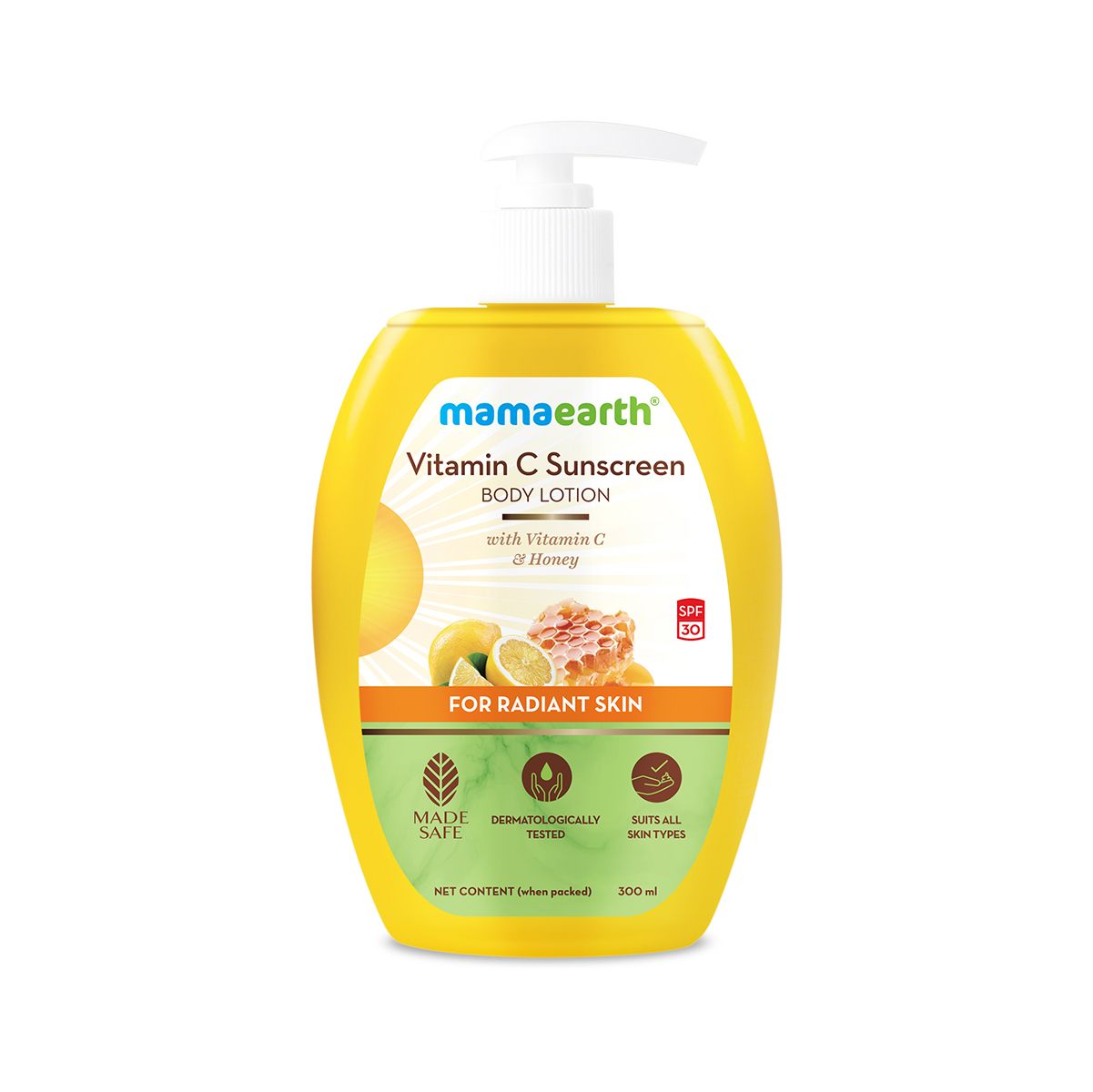 Mamaearth Sunscreen Body Lotion with SPF 30, 300ml | Vitamin C - Image 7 - Buy from Indicrest