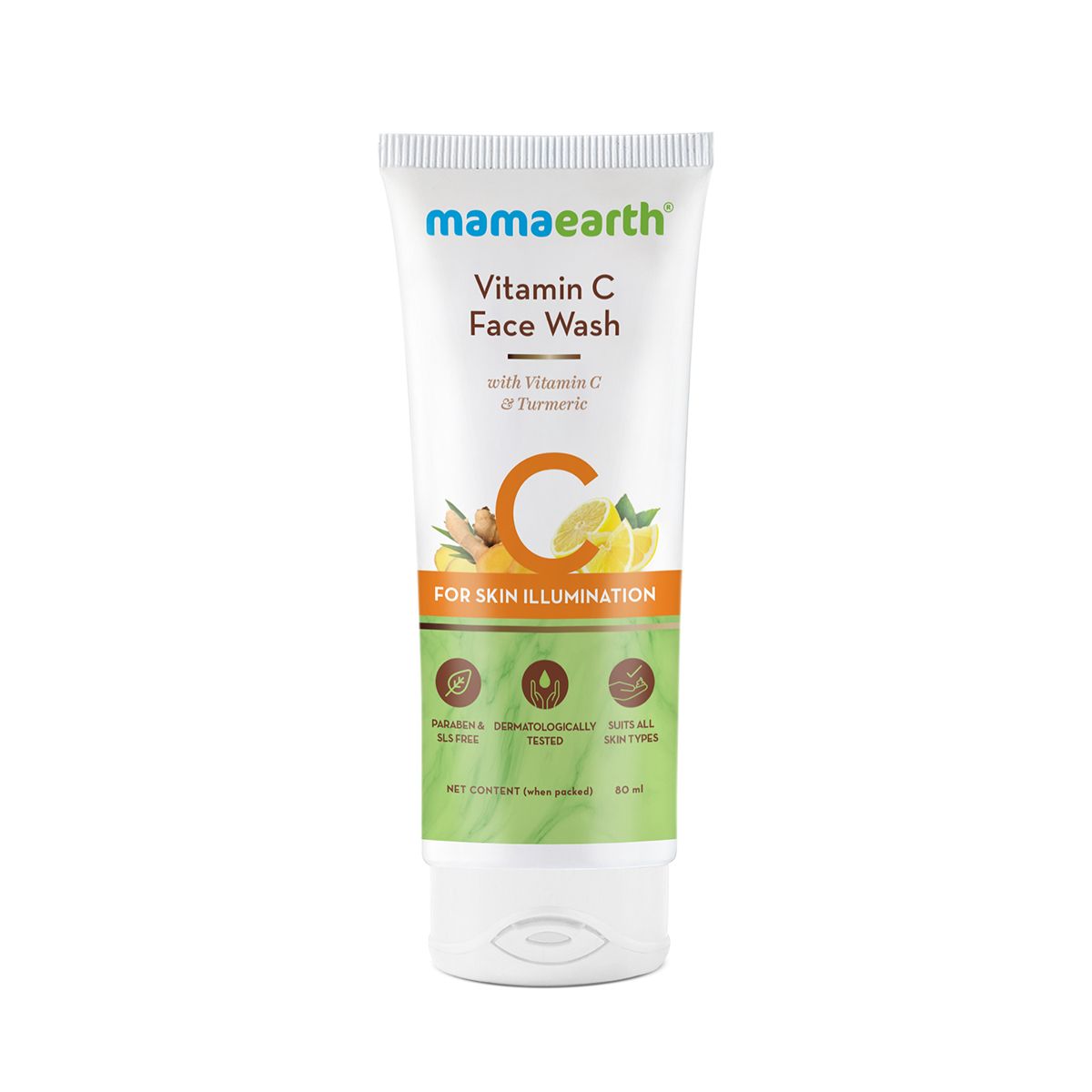 Mamaearth Vitamin C Face Wash with Vitamin C and Turmeric for Skin Illumination, 80ml - Image 7 - Buy from Indicrest