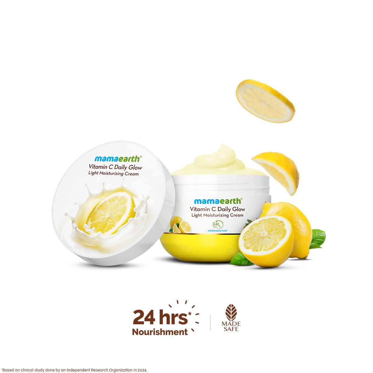 Mamaearth Vitamin C Daily Glow Light Moisturizer with Turmeric & Vitamin C for Skin Brightening, 200g - Buy from Indicrest