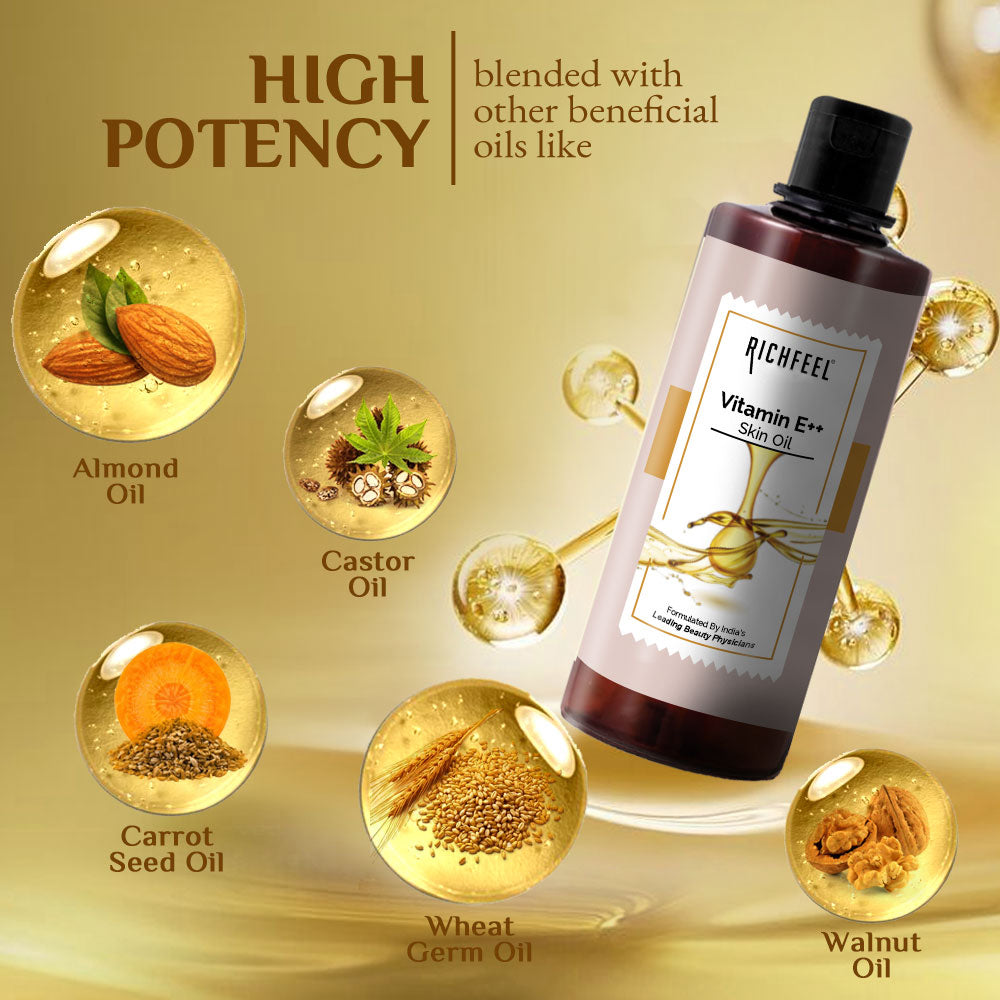 Richfeell Vitamin E Skin Oil 500 ml - Image 3 - Buy from Indicrest