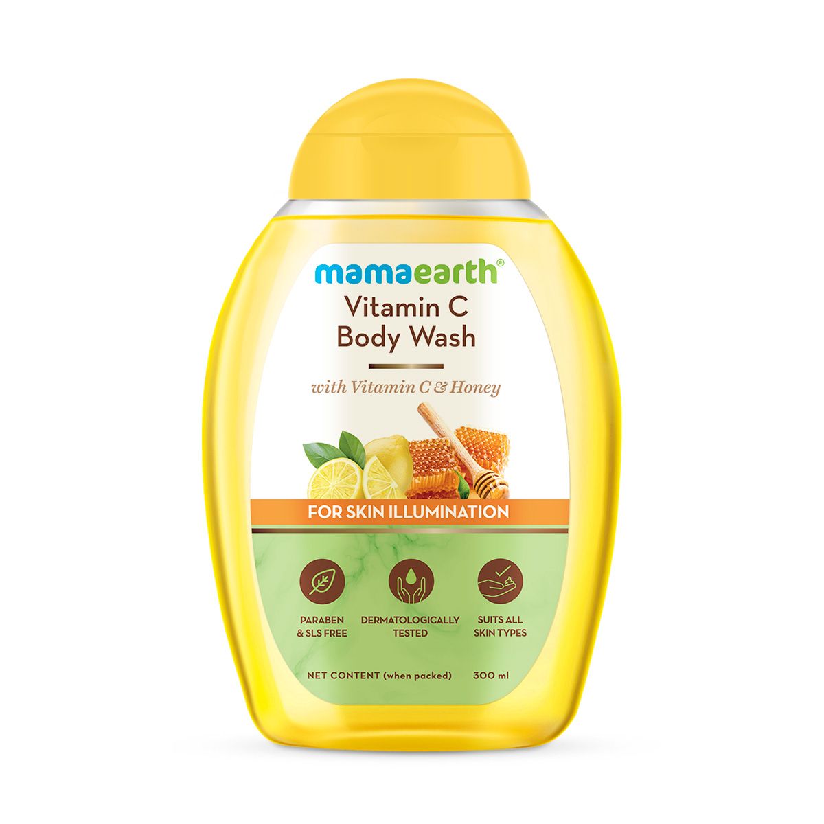 Mamaearth Vitamin C Body Wash with Vitamin C and Honey for Skin Illumination, 300ml - Image 7 - Buy from Indicrest