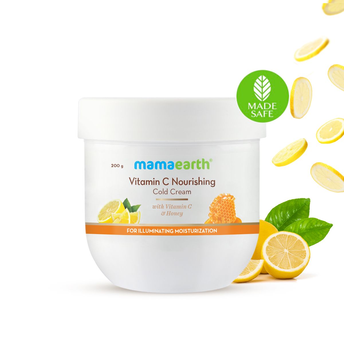 Mamaearth Vitamin C Nourishing Cold Cream with Vitamin C & Honey for Illuminating Moisturization, 200g - Buy from Indicrest