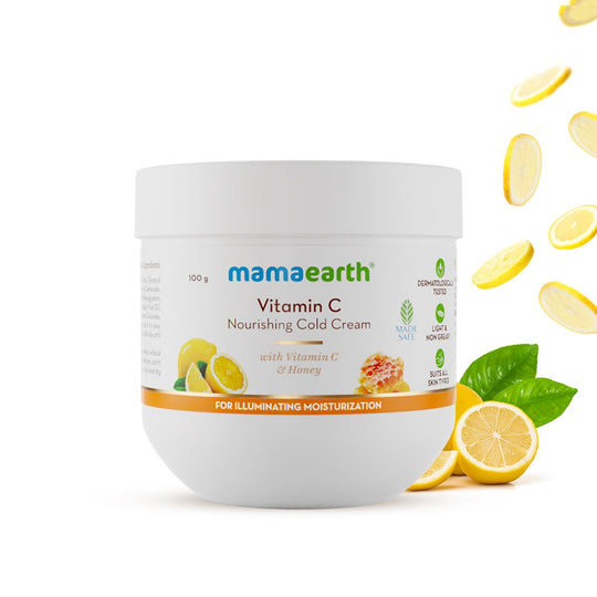Mamaearth Vitamin C Nourishing Cold Cream with Vitamin C & Honey for Illuminating Moisturization, 100g - Buy from Indicrest
