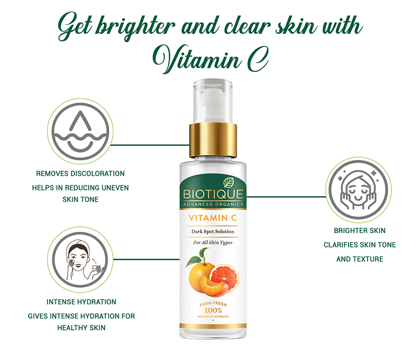 Biotique Vitamin C Dark spot solution, 30ml (Pack of 2) - Image 5 - Buy from Indicrest