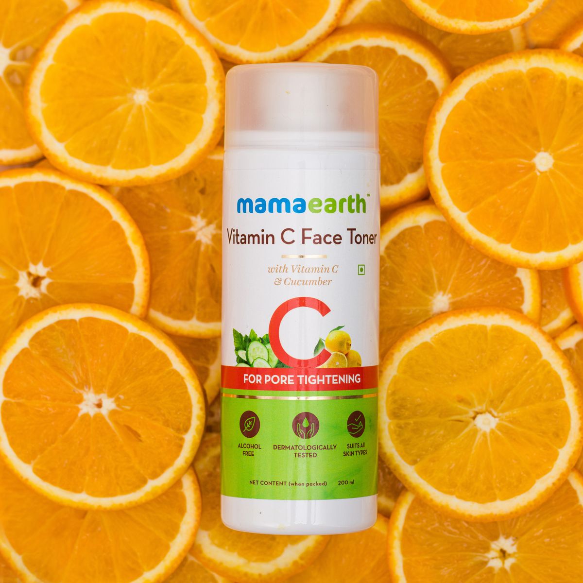 Mamaearth Vitamin C Face Toner with Vitamin C and Cucumber for Pore Tightening, 200ml - Image 2 - Buy from Indicrest