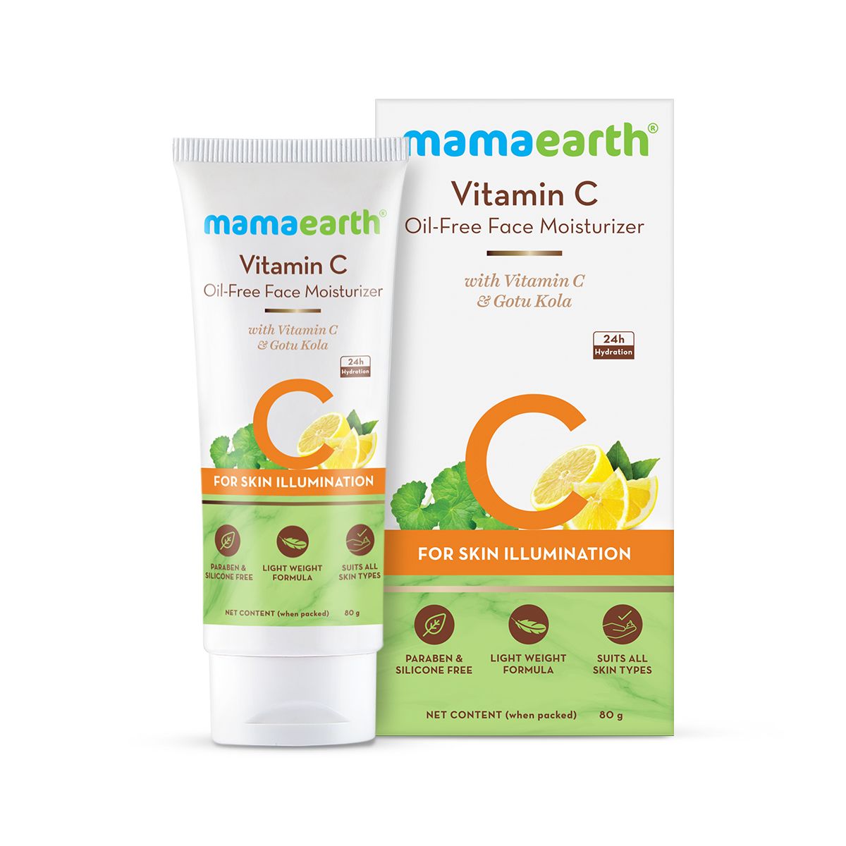 Mamaearth Vitamin C Oil-Free Moisturizer For Face with Vitamin C and Gotu Kola for Skin Illumination, 80g - Image 7 - Buy from Indicrest