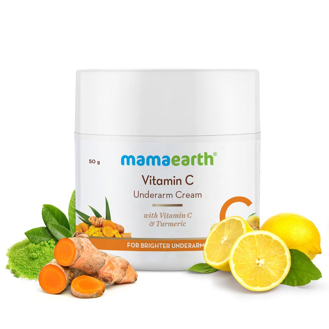 Mamaearth Vitamin C Underarm Cream with Vitamin C & Turmeric for Brighter Underarms, 50g - Buy from Indicrest