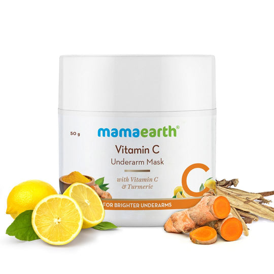 Mamaearth Vitamin C Underarm Mask with Vitamin C & Turmeric for Brighter Underarms, 50g - Buy from Indicrest