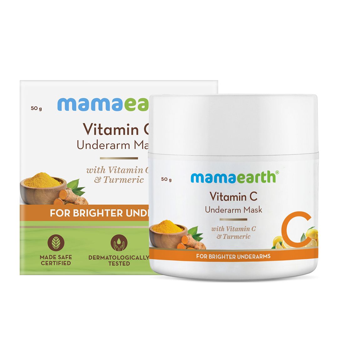 Mamaearth Vitamin C Underarm Mask with Vitamin C & Turmeric for Brighter Underarms, 50g - Image 3 - Buy from Indicrest