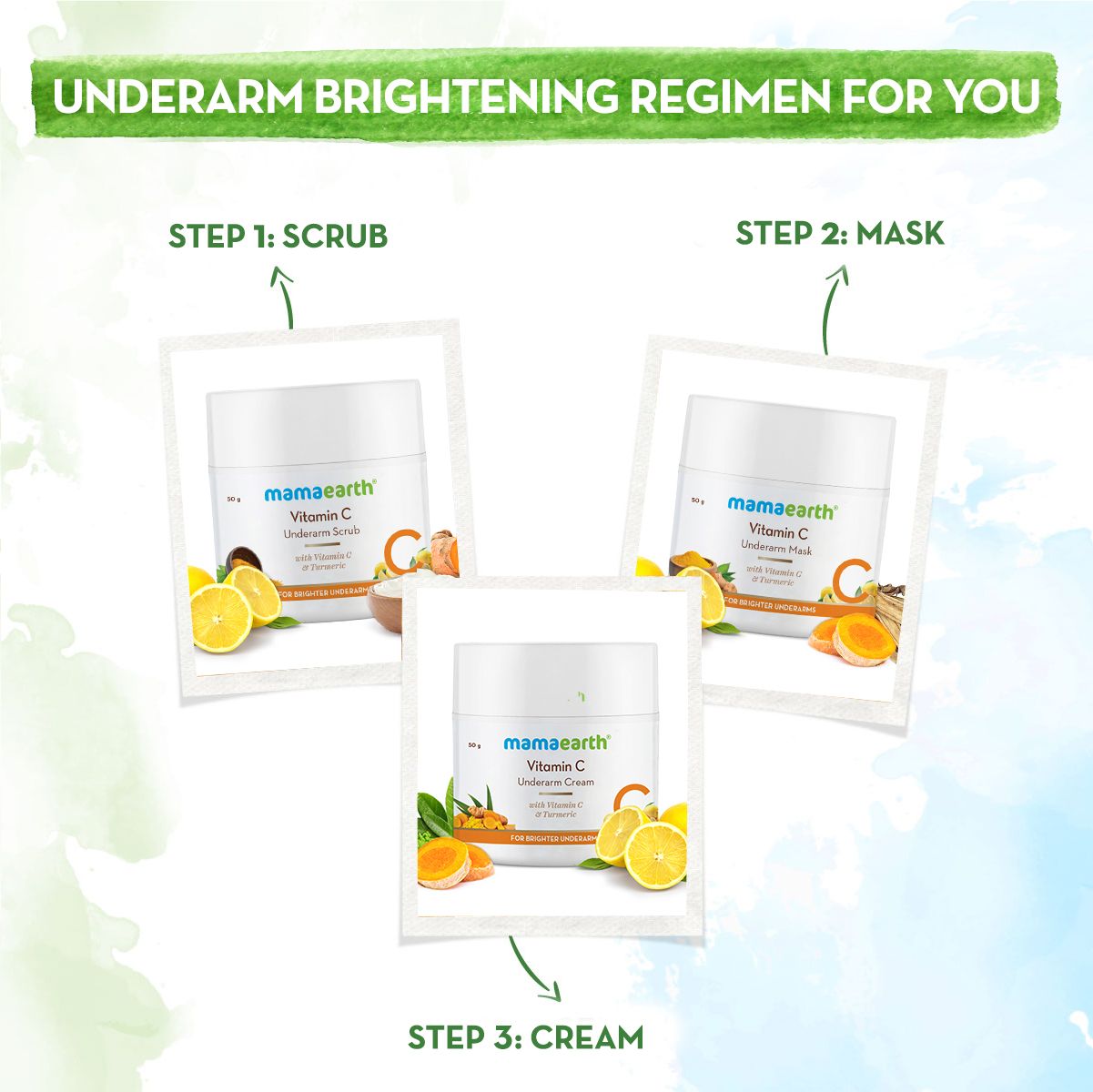 Mamaearth Vitamin C Underarm Mask with Vitamin C & Turmeric for Brighter Underarms, 50g - Image 7 - Buy from Indicrest