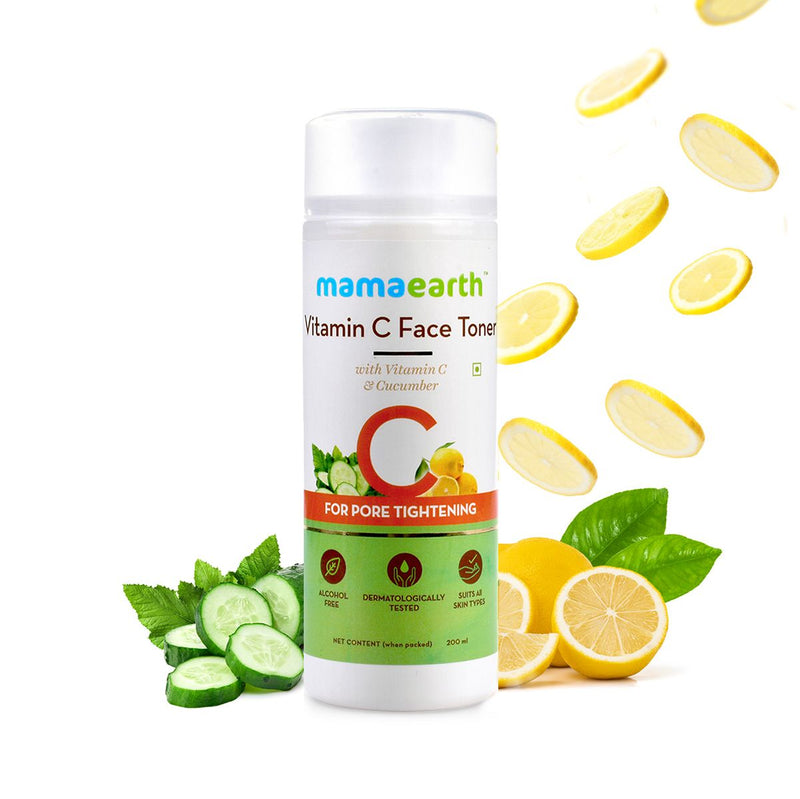 Mamaearth Vitamin C Face Toner with Vitamin C and Cucumber for Pore Tightening, 200ml - Buy from Indicrest