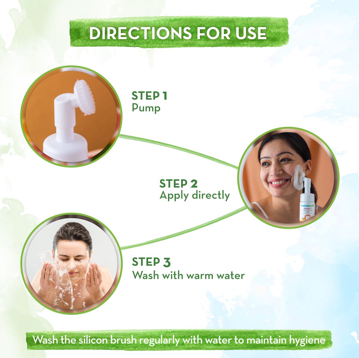 Mamaearth Vitamin C Foaming Face Wash with Vitamin C and Turmeric for Skin Illumination, 150ml - Image 5 - Buy from Indicrest