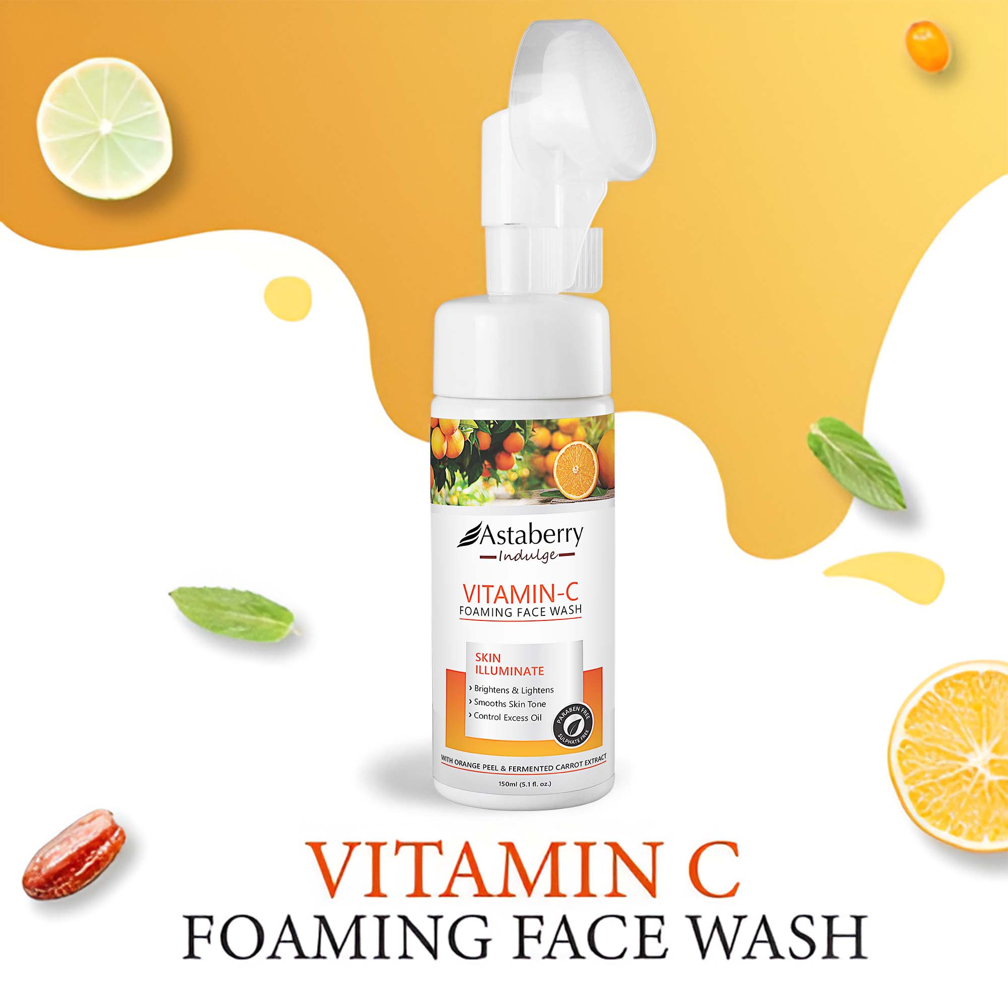 Astaberry Vitamin C Foaming Face Wash | foaming face wash - Image 4 - Buy from Indicrest