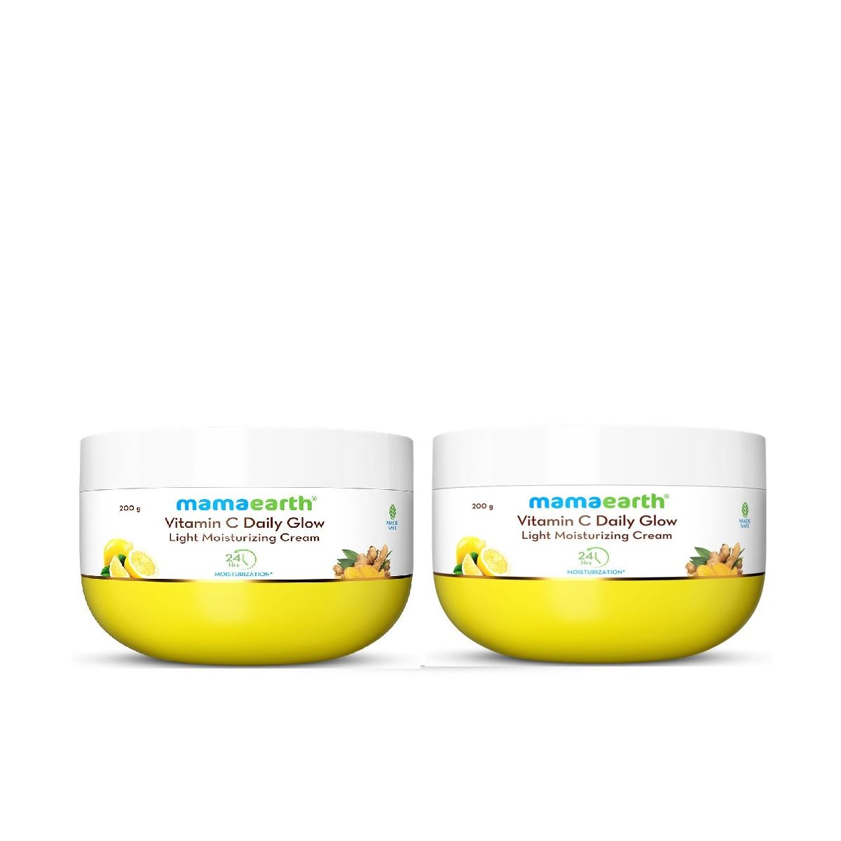 Mamaearth Vitamin C Daily Glow Light Moisturizer with Turmeric & Vitamin C for Skin Brightening, 200g (, Pack of 2) - Buy from Indicrest