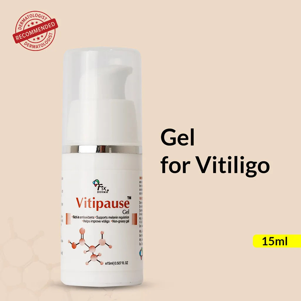 Fixderma Vitipause Gel | A pigment-regulating formula to improve vitiligo concerns, 15ml - Image 7 - Buy from Indicrest