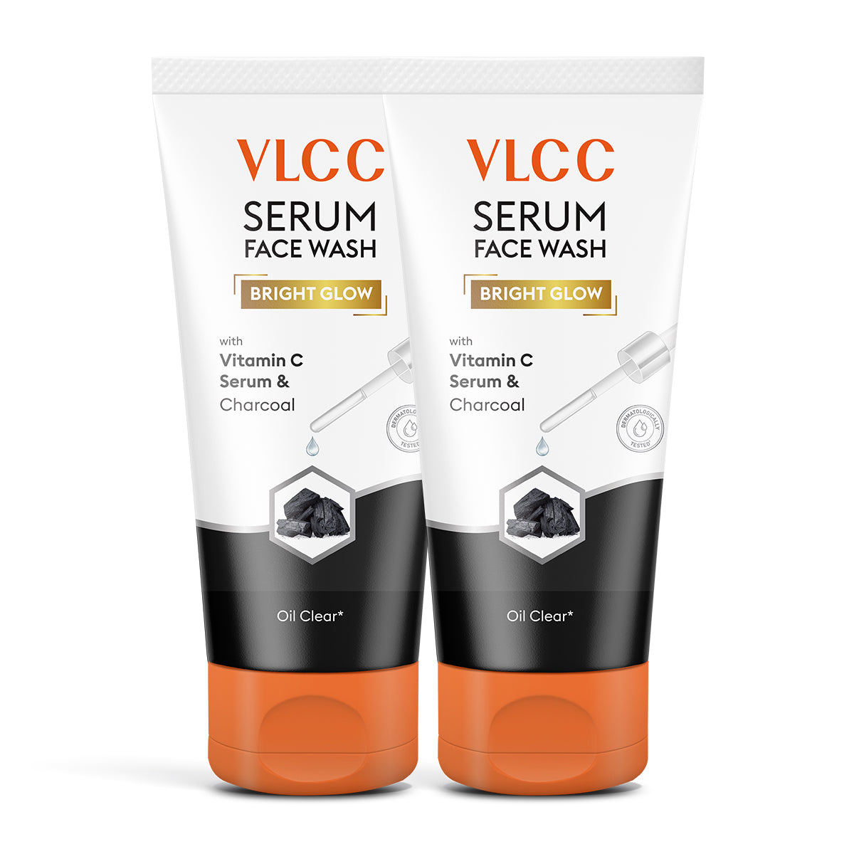 VLCC Bright Glow Serum Face Wash with Vitamin C Serum and Charcoal - 300ml - B1G1 - Buy from Indicrest