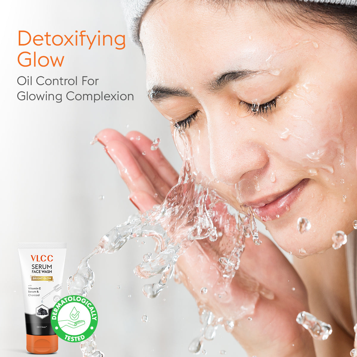 VLCC Bright Glow Serum Face Wash with Vitamin C Serum and Charcoal - 300ml - B1G1 - Image 3 - Buy from Indicrest
