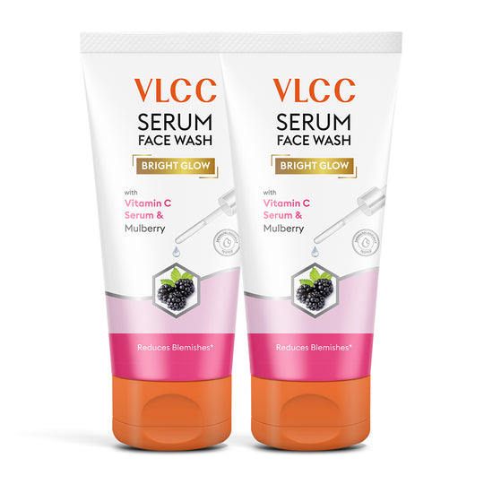VLCC Bright Glow Serum Face Wash with Vitamin C Serum and Mulberry - 300ml - B1G1 - Buy from Indicrest