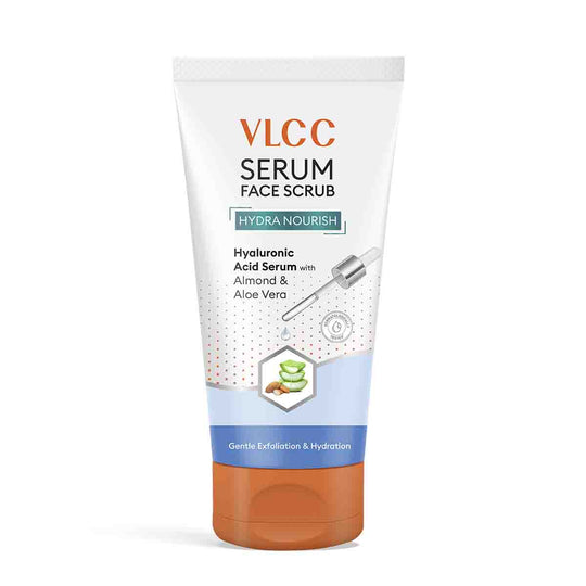 VLCC Hydra Nourish Scrub with Hyaluronic Acid Serum - 150g - Aloe Vera and Almond - Buy from Indicrest