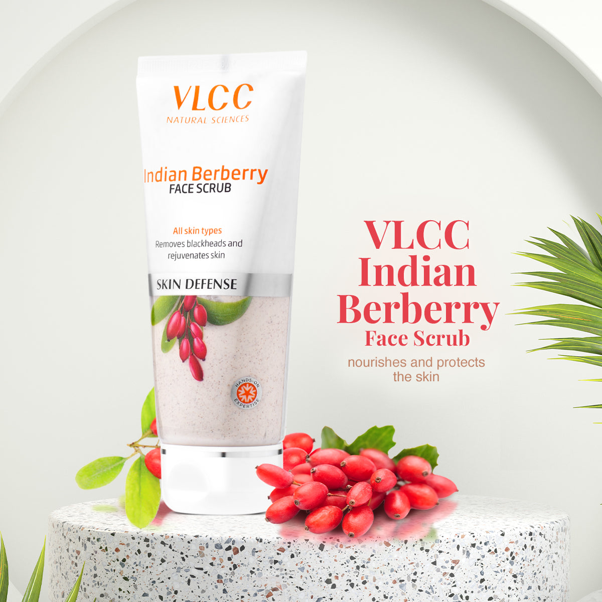 VLCC Indian Berberry Face Scrub - 80 g - Image 2 - Buy from Indicrest