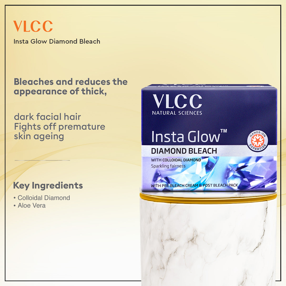 VLCC Salon At Home Combo - Diamond Facial Kit and Diamond Bleach - Image 3 - Buy from Indicrest