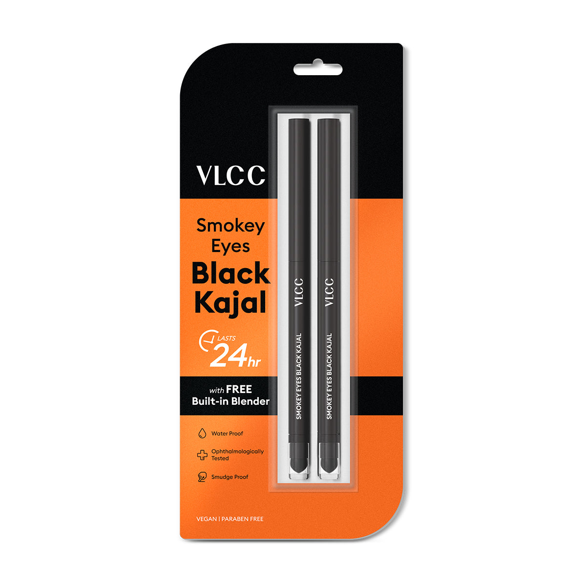 VLCC Smokey Eyes Kajal - Black (Pack of 2) - Buy from Indicrest