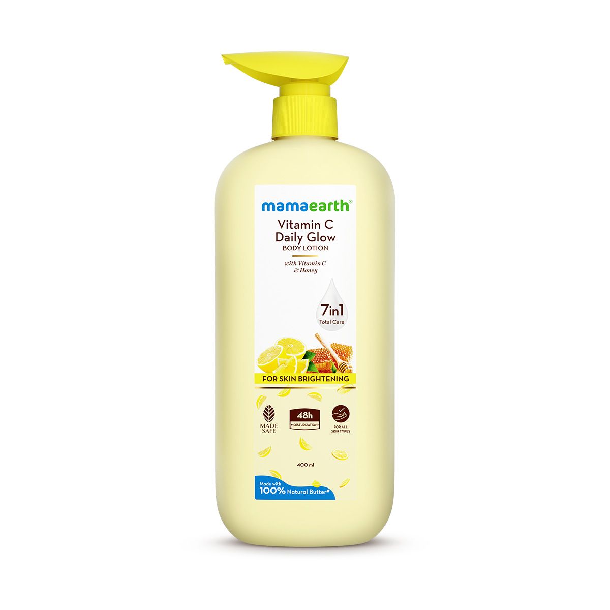 Mamaearth Vitamin C Daily Glow Body Lotion For Skin Brightening, 400ml - Image 7 - Buy from Indicrest