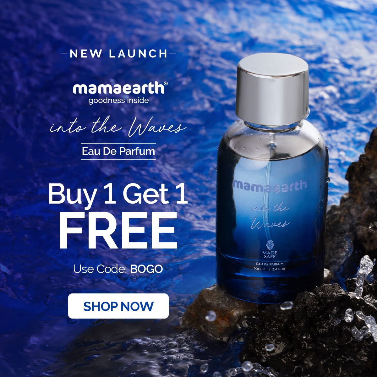 Mamaearth Into the Waves Eau De Parfum For Men, 100ml - Image 2 - Buy from Indicrest