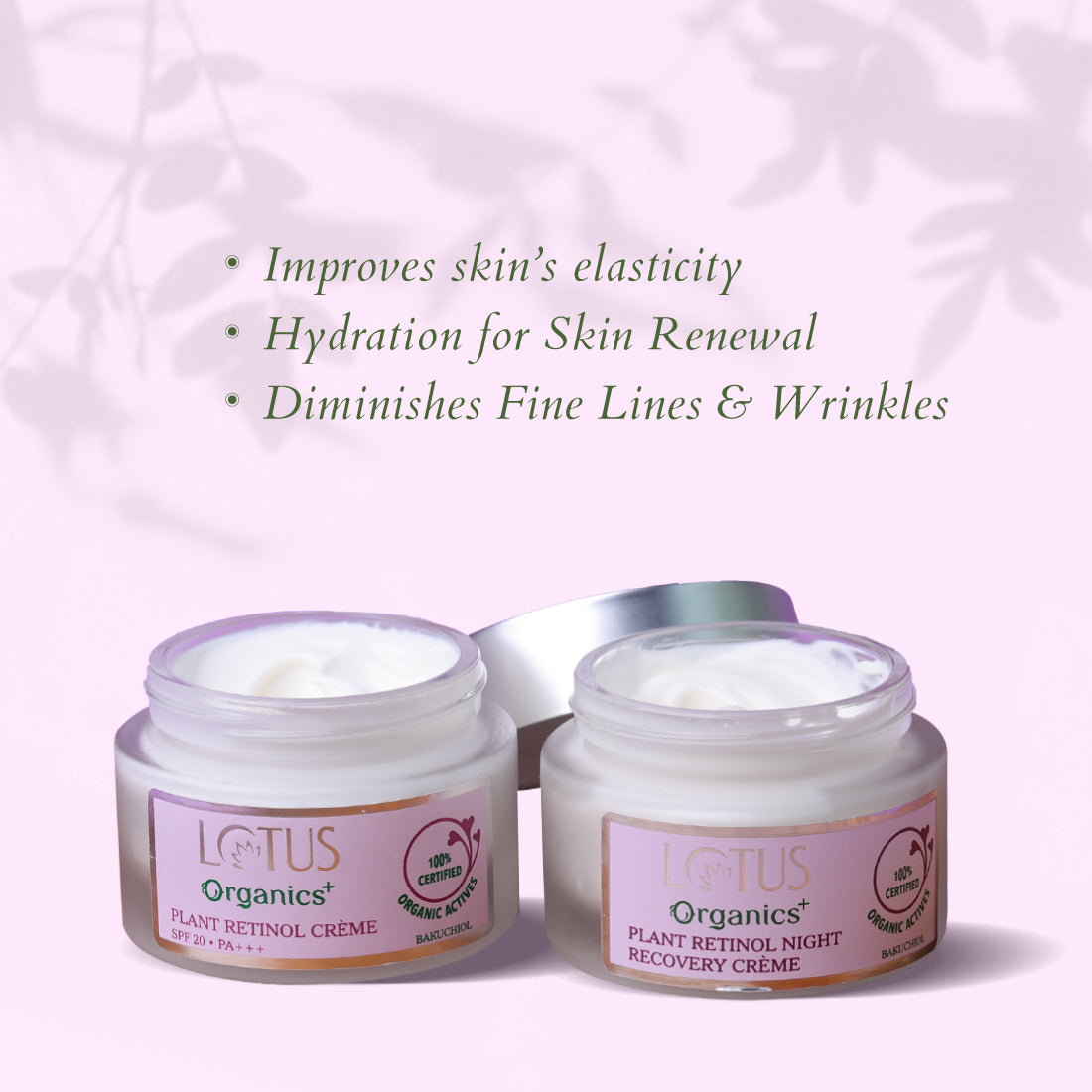 Lotus Herbals Bakuchiol Anti-Ageing Combo, 50g + 50g