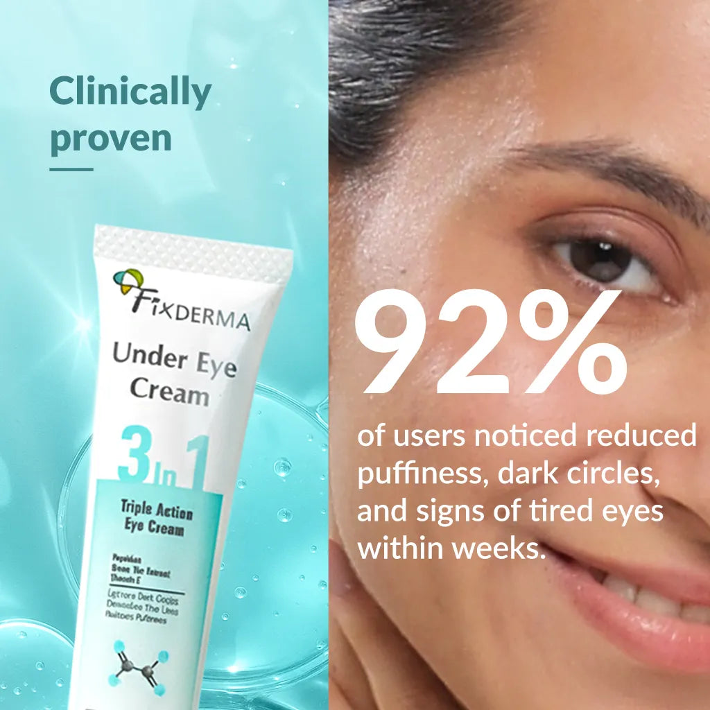 Fixderma Under Eye Roll On Cream | Triple Action Eye Cream for dark circle, puffiness & fine lines, 15g - Image 2 - Buy from Indicrest